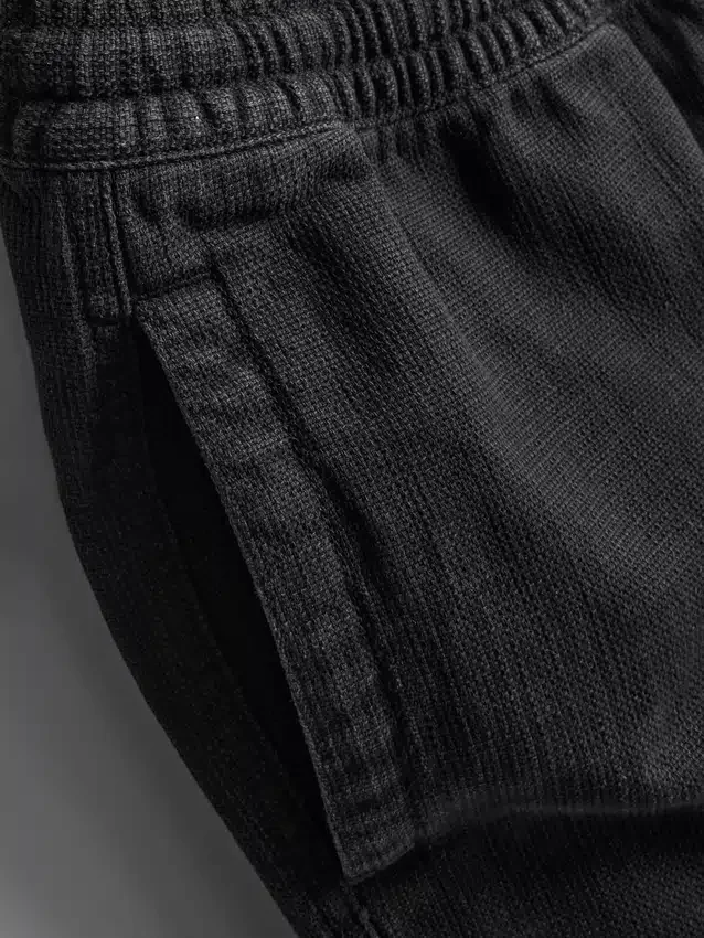 Strukturierte Shorts mit Kordelzug