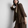 Strukturierter Blazer mit fallendem Revers