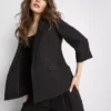 Strukturierter Blazer mit fallendem Revers