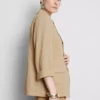 Strukturierter Blazer mit fallendem Revers