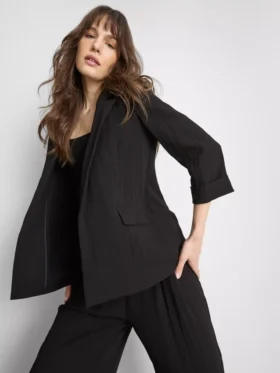 Strukturierter Blazer mit fallendem Revers