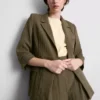 Strukturierter Blazer mit fallendem Revers