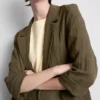 Strukturierter Blazer mit fallendem Revers