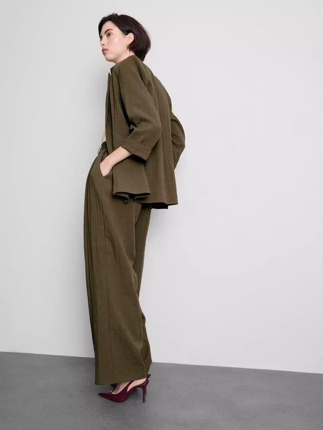 Strukturierter Blazer mit fallendem Revers