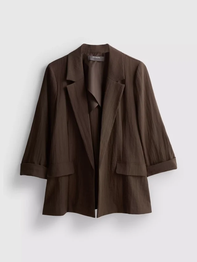 Strukturierter Blazer mit fallendem Revers