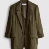 Strukturierter Blazer mit fallendem Revers