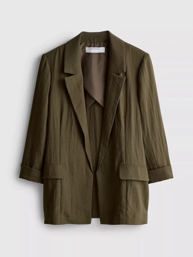 Strukturierter Blazer mit fallendem Revers