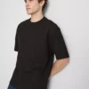 Strukturiertes, kastenförmiges T-Shirt