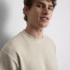 Strukturiertes, kastenförmiges T-Shirt
