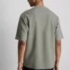 Strukturiertes, kastenförmiges T-Shirt