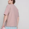 Strukturiertes, kastenförmiges T-Shirt