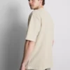 Strukturiertes, kastenförmiges T-Shirt