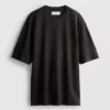 Strukturiertes, kastenförmiges T-Shirt
