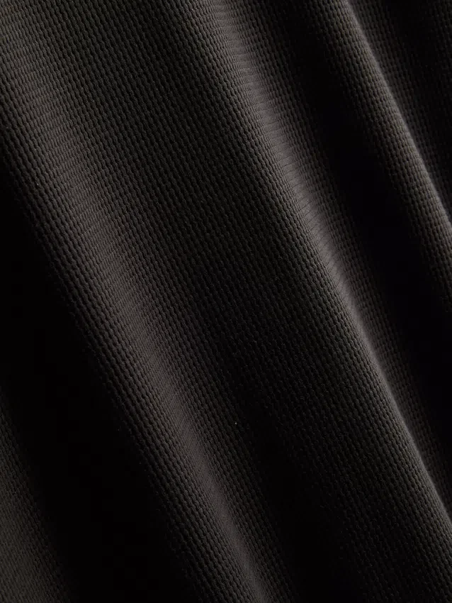 Strukturiertes, kastenförmiges T-Shirt