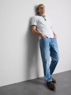Strukturiertes Polohemd