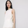 Strukturiertes Tanktop mit seitlichen Bändern