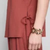 Strukturiertes Tanktop mit seitlichen Bändern