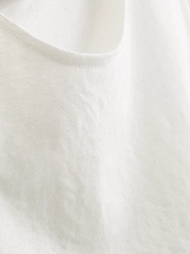 Strukturiertes Tanktop mit seitlichen Bändern