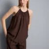 Strukturiertes Trapez-Top mit Neckholder