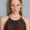 Strukturiertes Trapez-Top mit Neckholder