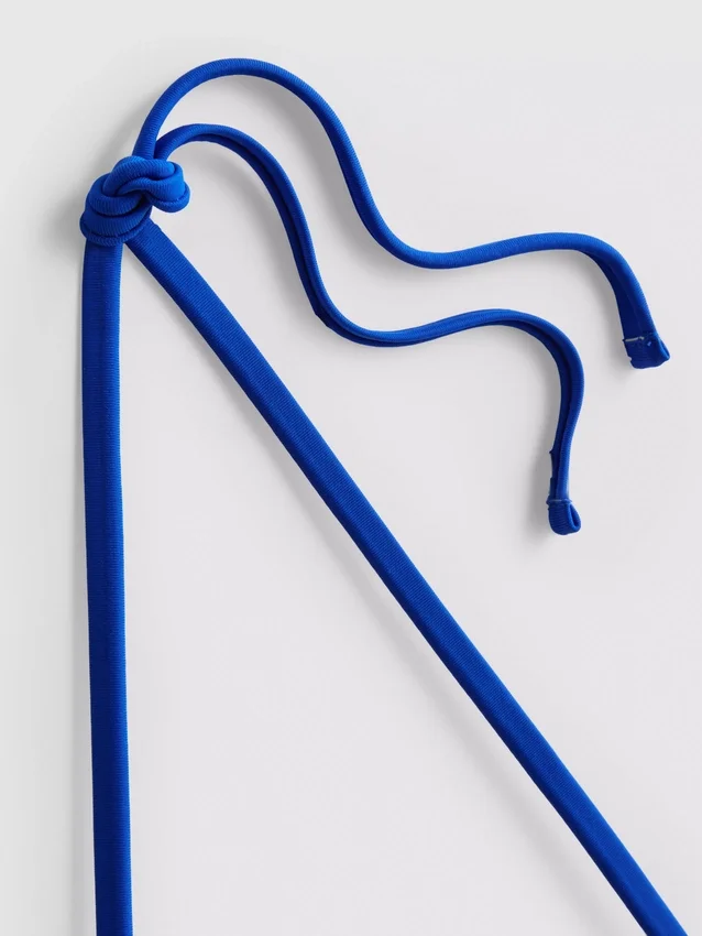 Strukturiertes Triangel-Bikini-Oberteil mit Zitronenmotiv