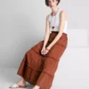 Stufiger Maxirock aus Voile