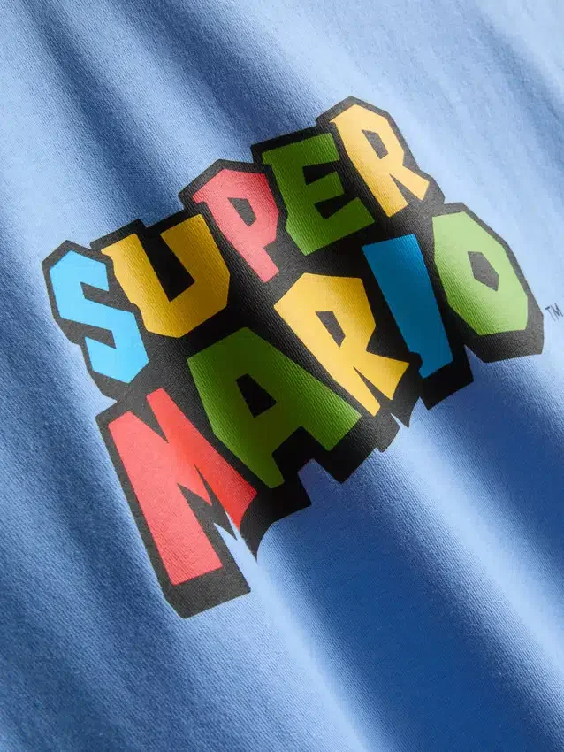 Super-Mario-Hemd aus Baumwolle mit Grafikdruck
