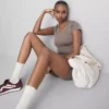 Superweiches Crop-Top mit U-Ausschnitt