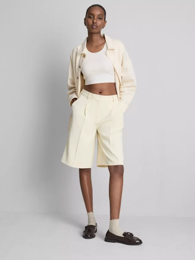 Superweiches Crop-Top mit U-Ausschnitt