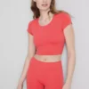 Superweiches Crop-Top mit U-Ausschnitt
