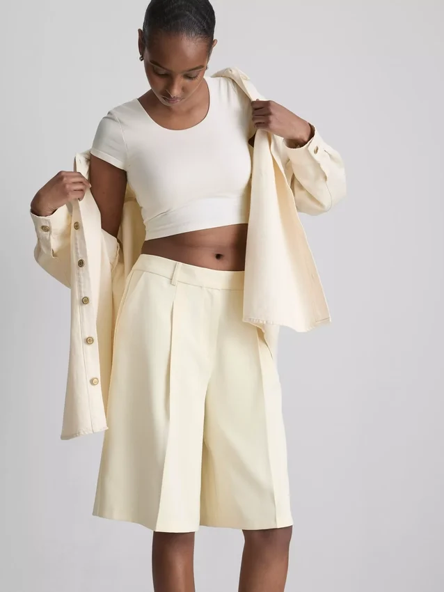 Superweiches Crop-Top mit U-Ausschnitt