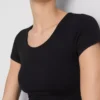 Superweiches Crop-Top mit U-Ausschnitt