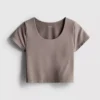 Superweiches Crop-Top mit U-Ausschnitt