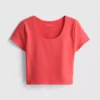 Superweiches Crop-Top mit U-Ausschnitt