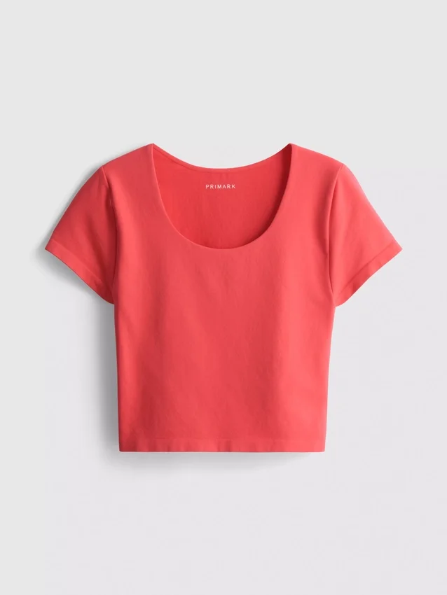 Superweiches Crop-Top mit U-Ausschnitt