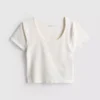 Superweiches Crop-Top mit U-Ausschnitt