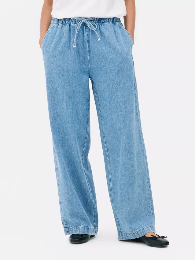 Sweathosen-Jeans mit mittlerer Leibhöhe