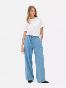Sweathosen-Jeans mit mittlerer Leibhöhe
