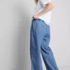 Sweathosen-Jeans mit mittlerer Leibhöhe