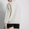 Sweatshirt aus Baumwollmischung mit halbem Reissverschluss