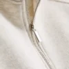 Sweatshirt aus Baumwollmischung mit halbem Reissverschluss