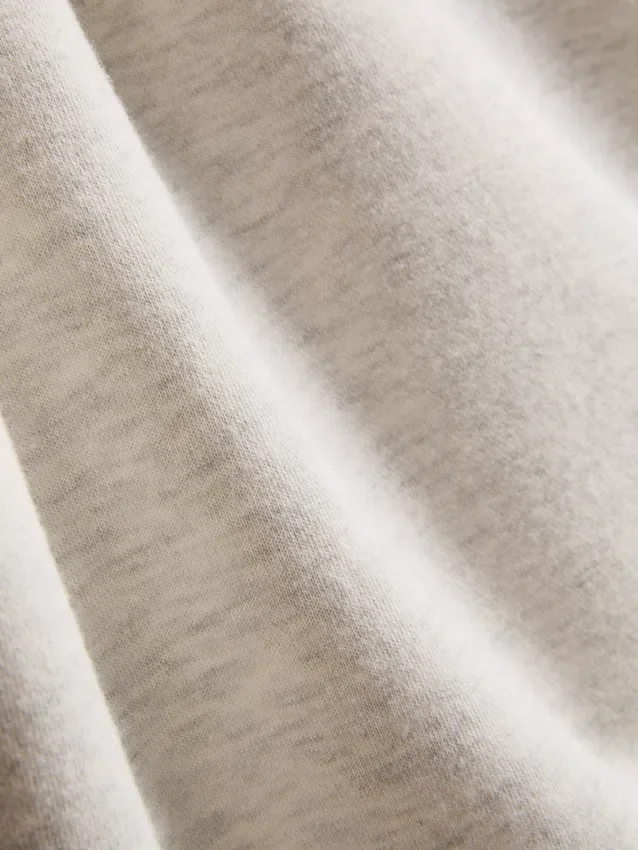 Sweatshirt aus Baumwollmischung mit halbem Reissverschluss
