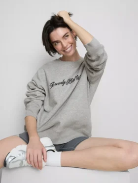 Sweatshirt «Beverly Hills» mit hohem Baumwollanteil