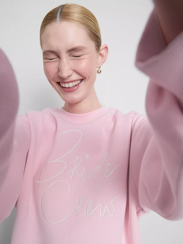 Sweatshirt mit Slogan für die Brautgesellschaft