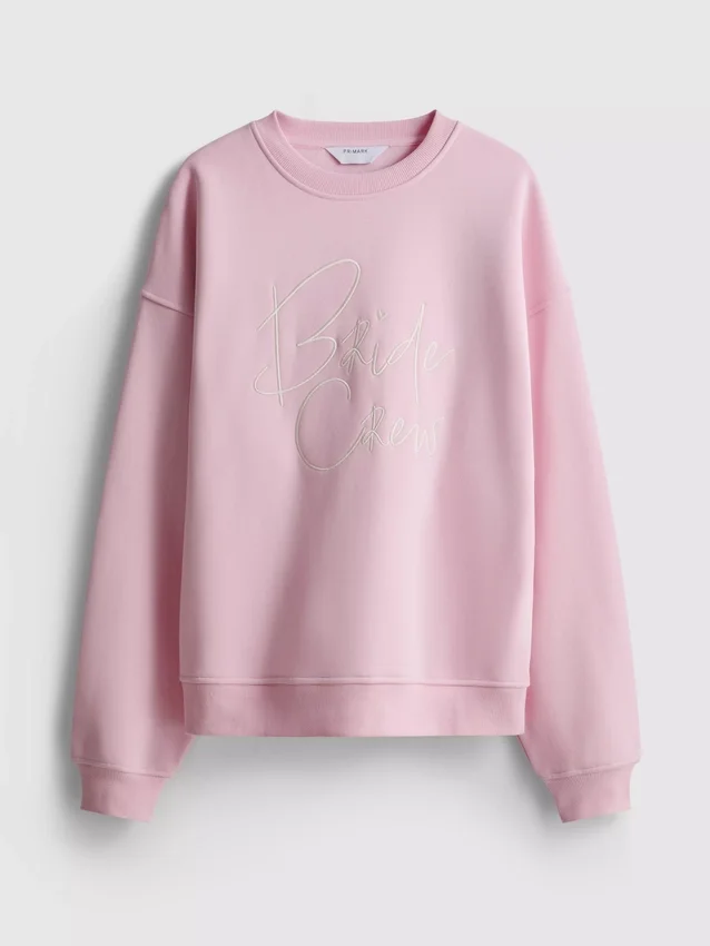 Sweatshirt mit Slogan für die Brautgesellschaft