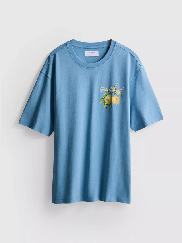 T-Shirt mit Amalfi-Zitronen-Motiv