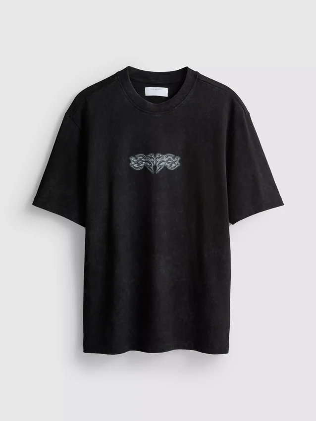 T-Shirt mit Aufdruck auf der Rückseite