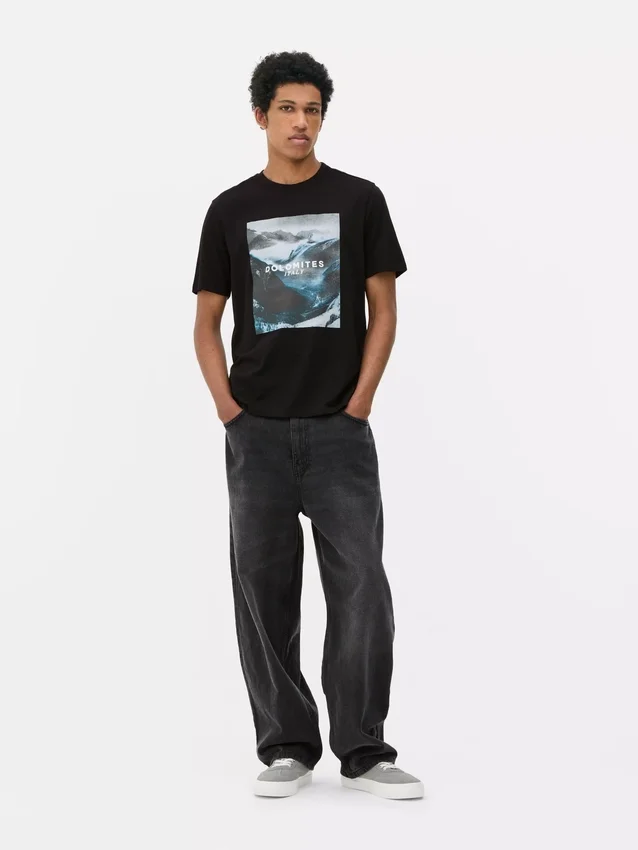 T-Shirt mit Dolomiten-Print