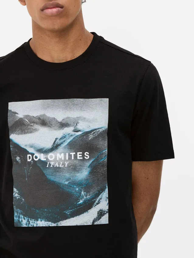 T-Shirt mit Dolomiten-Print