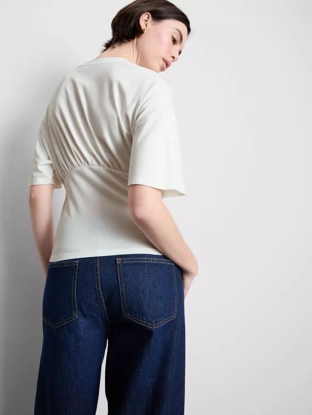 T-Shirt mit Empire-Taille
